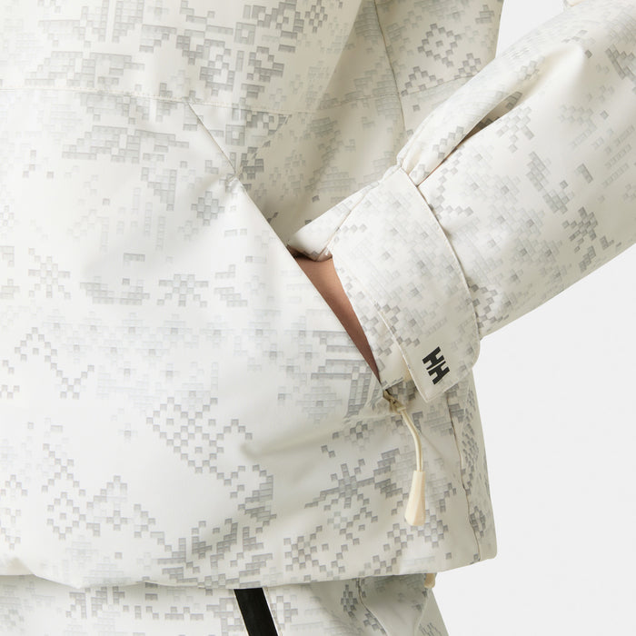 Helly Hansen Nora Short Puffy Jacket - Women's Cream New Nordic AOP