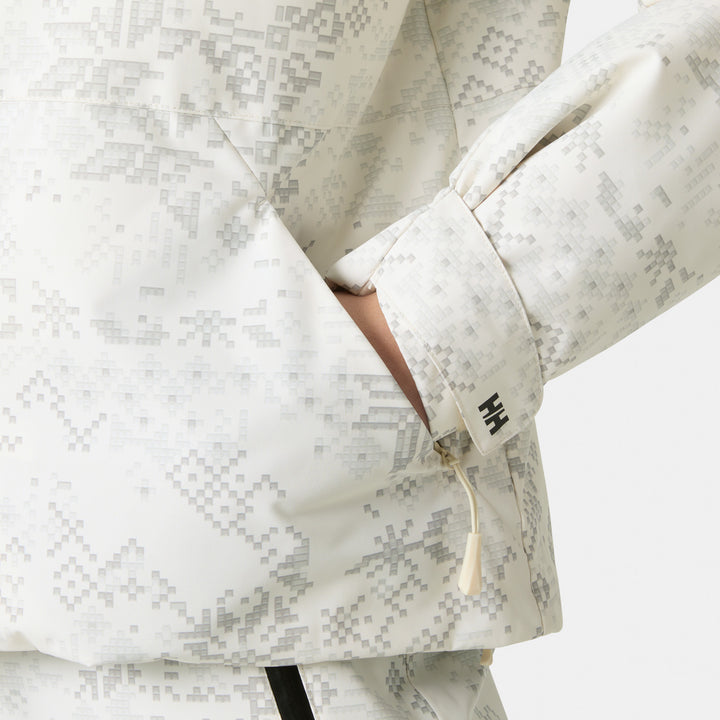 Helly Hansen Nora Short Puffy Jacket - Women's Cream New Nordic AOP