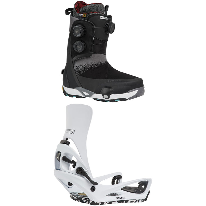 Burton Waverange X Pro Step On Wide Snowboard Boots + Step On Cartel X Snowboard Bindings 2027