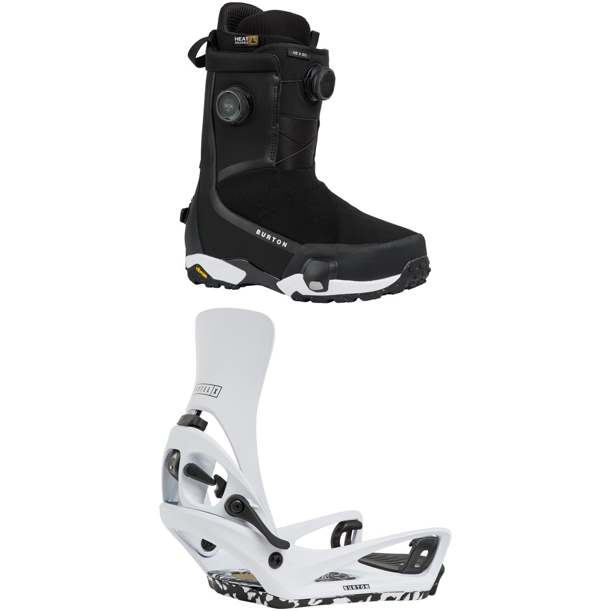 Burton Highshot X Step On Wide Snowboard Boots + Step On Cartel X Snowboard Bindings 2027