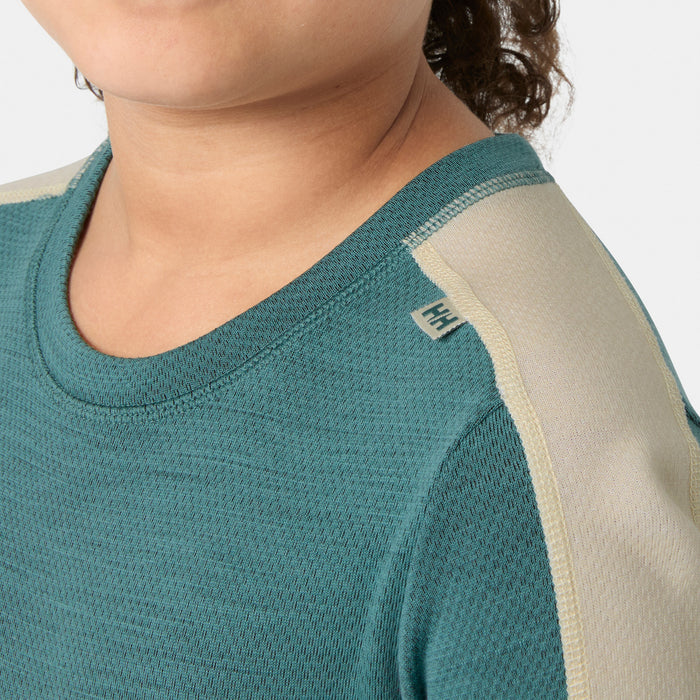 Helly Hansen Lifa Merino Midweight Baselayer Set - Kids' Opal Green
