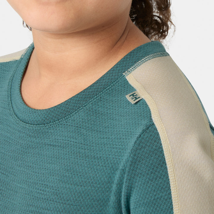 Helly Hansen Lifa Merino Midweight Baselayer Set - Kids' Opal Green