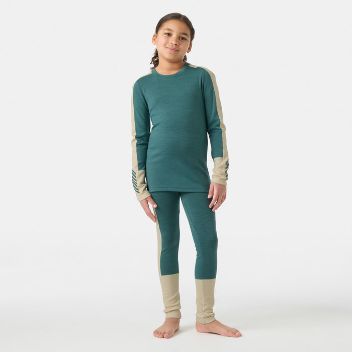 Helly Hansen Lifa Merino Midweight Baselayer Set - Kids' Opal Green