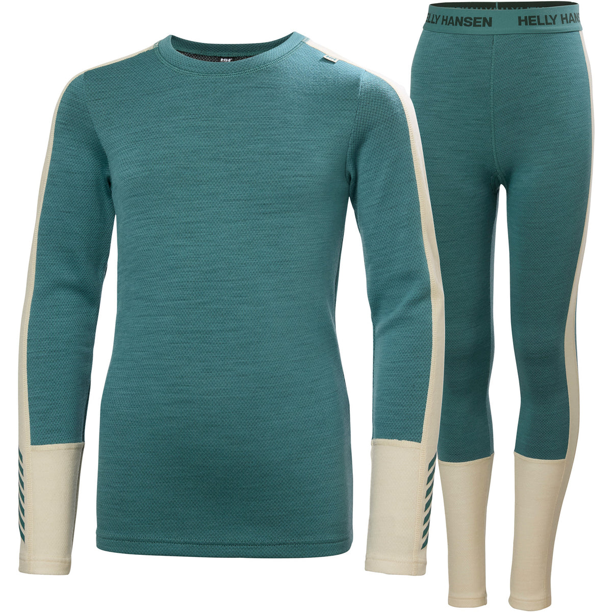 Helly Hansen Lifa Merino Midweight Baselayer Set - Kids' Opal Green