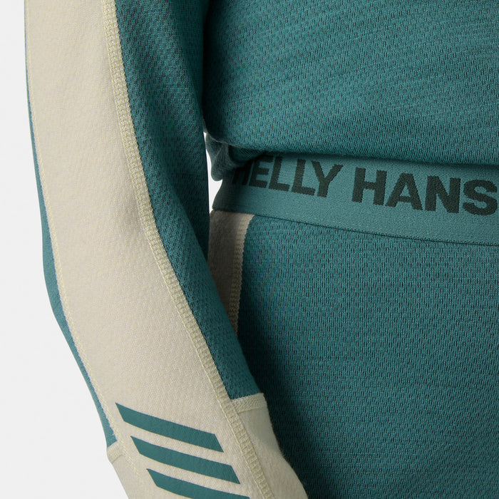 Helly Hansen Lifa Merino Midweight Baselayer Set - Kids' Opal Green