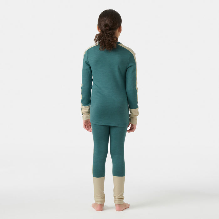 Helly Hansen Lifa Merino Midweight Baselayer Set - Kids' Opal Green