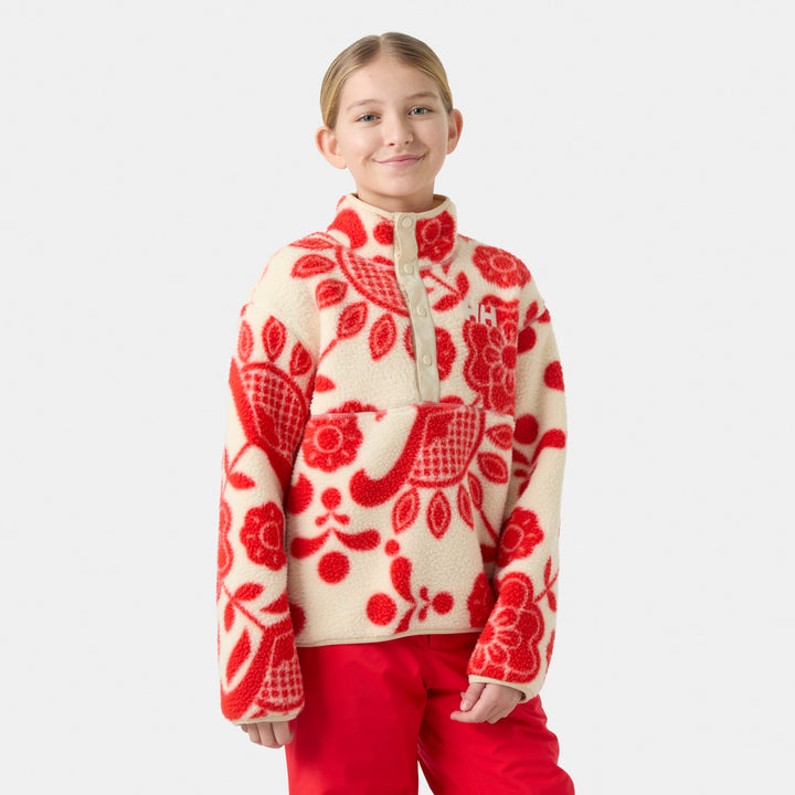 Helly Hansen Frosty Pile Sweater - Kids' Alert Red AOP