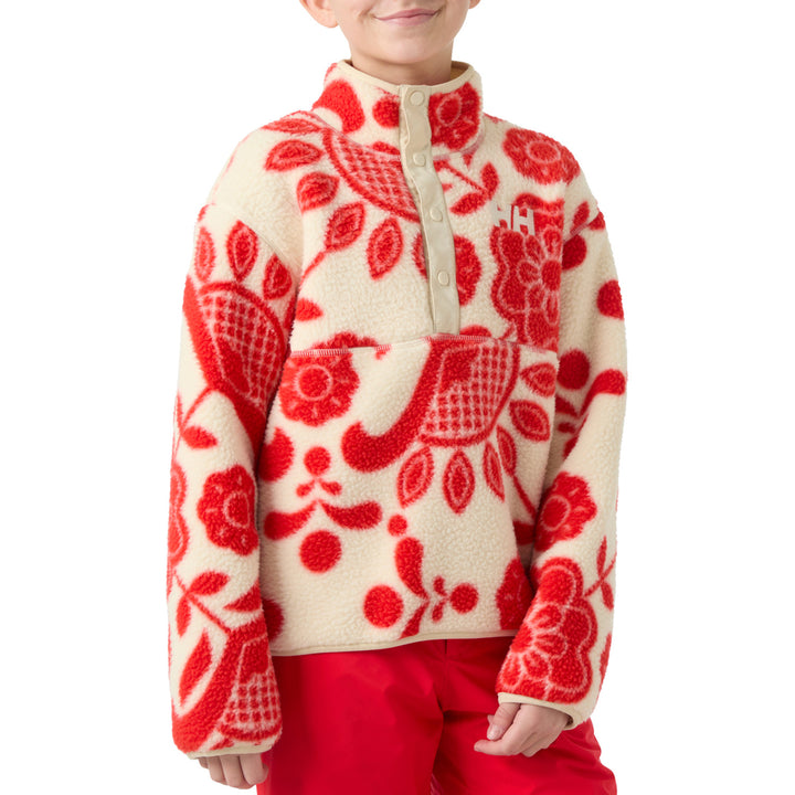 Helly Hansen Frosty Pile Sweater - Kids' Alert Red AOP