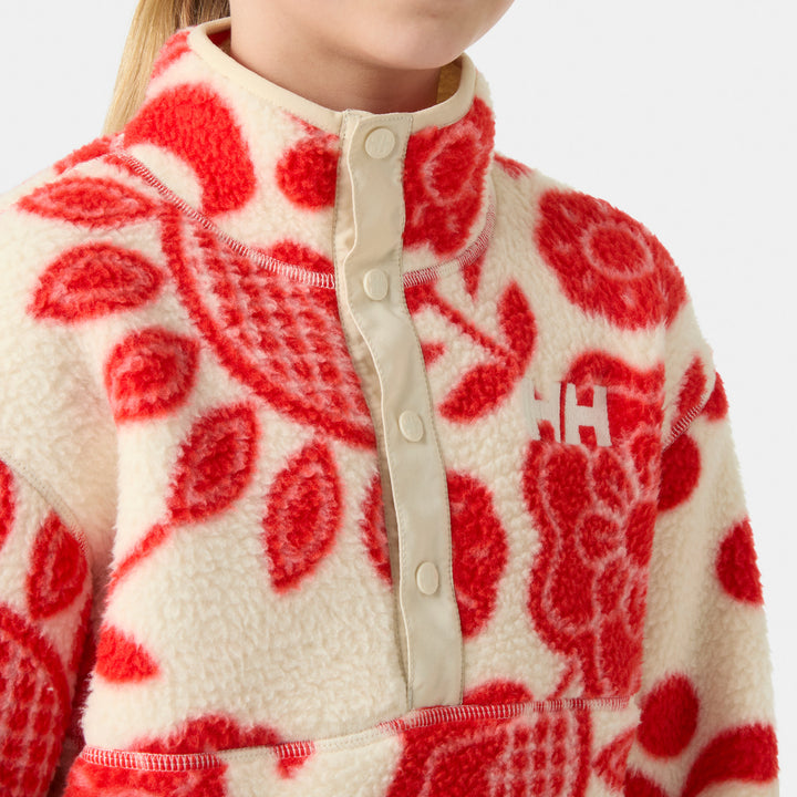 Helly Hansen Frosty Pile Sweater - Kids' Alert Red AOP