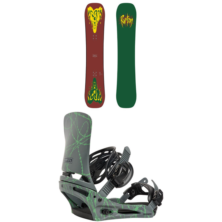 Burton Pretty Good Company Snowboard + Cartel Snowboard Bindings 2027