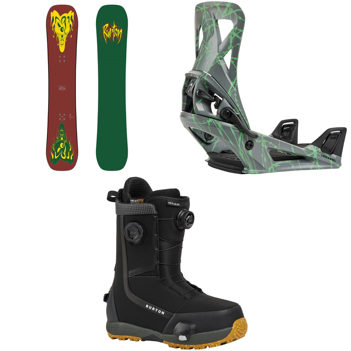 Burton Pretty Good Company Snowboard + Step On Snowboard Bindings + Highshot Plus Step On Snowboard Boots 2027