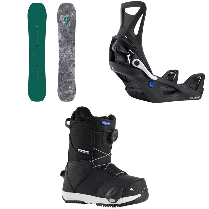 Burton Family Tree Hometown Hero Snowboard + Step On Snowboard Bindings + Smalls Step On Snowboard Boots - Kids' 2027