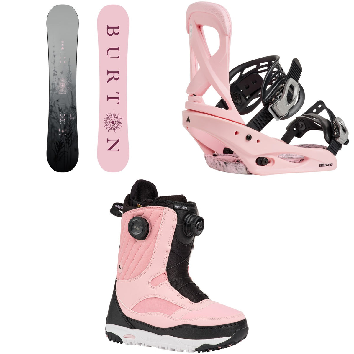 Burton Cultivator Snowboard + Scribe Snowboard Bindings + Limelight Boa Snowboard Boots - Women's 2027