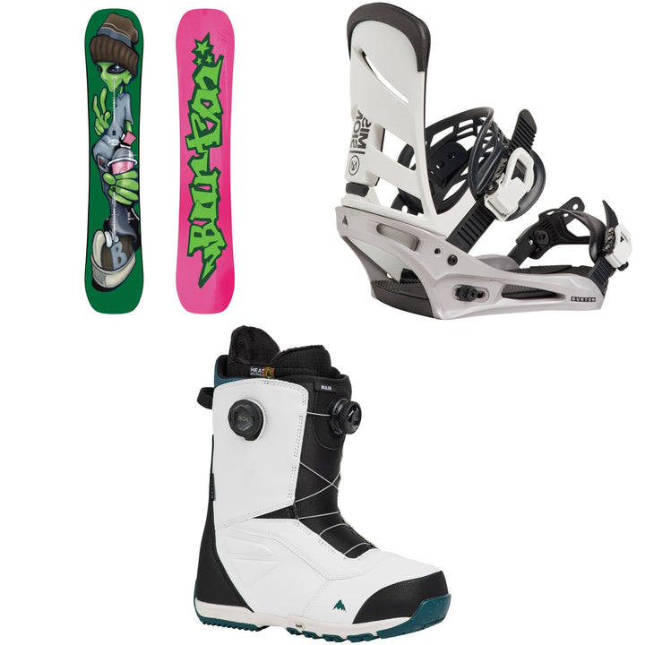Burton Good Company Snowboard + Mission Snowboard Bindings + Ruler Boa Snowboard Boots 2027