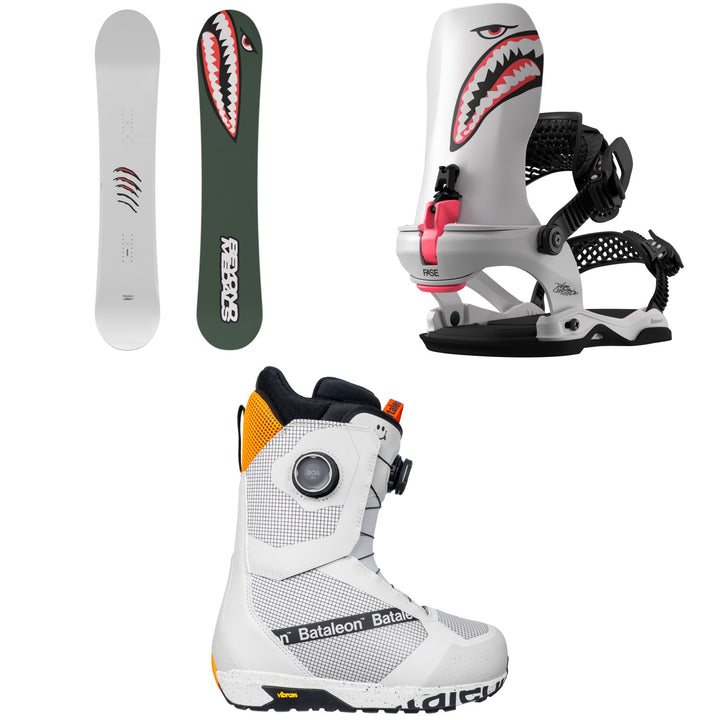 Bataleon Tornado x Beyond Medals Snowboard + Blaster Pro AW FASE Snowboard Bindings + Salsa Double Boa Snowboard Boots 2027