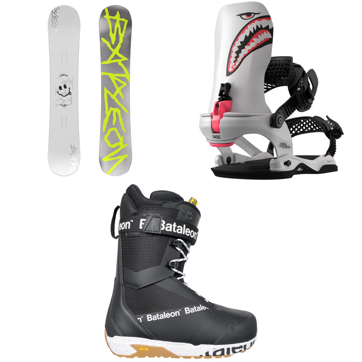 Bataleon Evil Twin Snowboard + Blaster Pro AW FASE Snowboard Bindings + Salsa Lace Snowboard Boots 2027