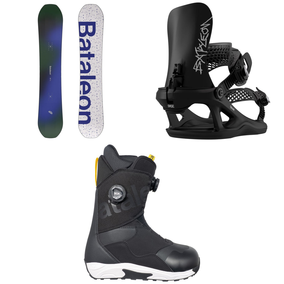 Bataleon Mojo Snowboard + Ghost FASE Snowboard Bindings + Twist Double Boa Snowboard Boots 2027