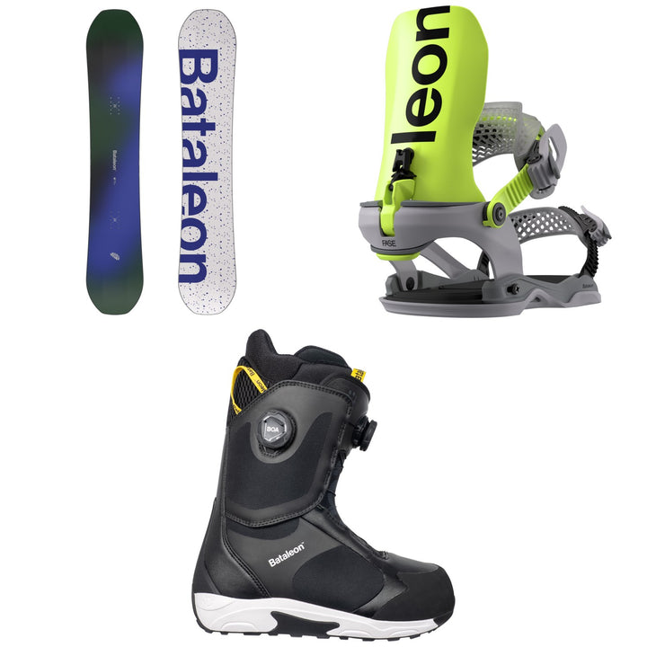 Bataleon Mojo Snowboard + Blaster AW FASE Snowboard Bindings + Rave Double Boa Snowboard Boots 2027