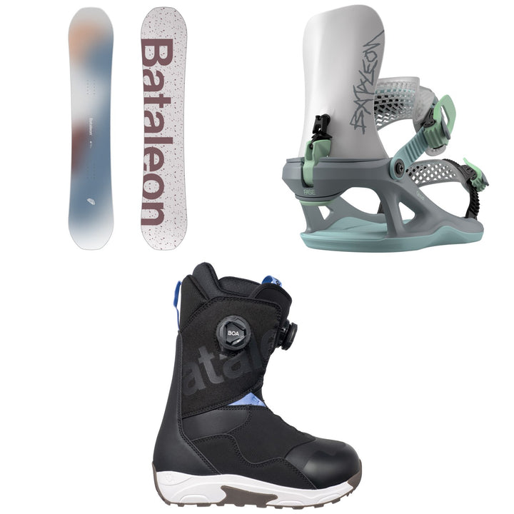 Bataleon Mojo Snowboard + Ghost FASE Snowboard Bindings + Twist Double Boa Snowboard Boots - Women's 2027