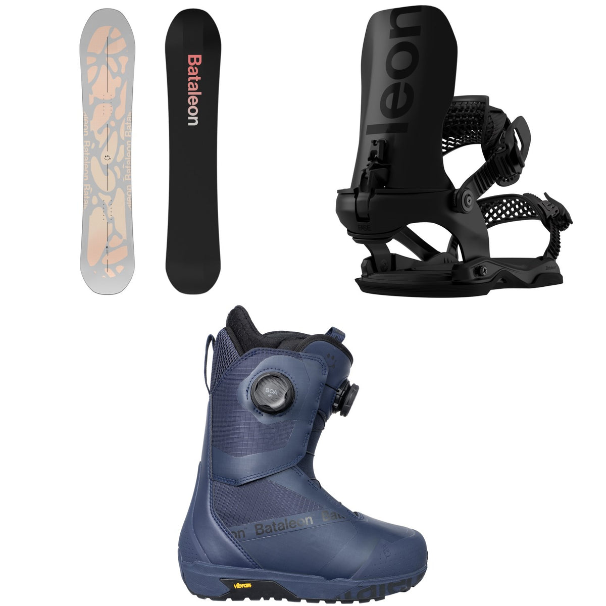 Bataleon Thunderstorm Snowboard + Blaster AW FASE Snowboard Bindings + Salsa Double Boa Snowboard Boots - Women's 2027