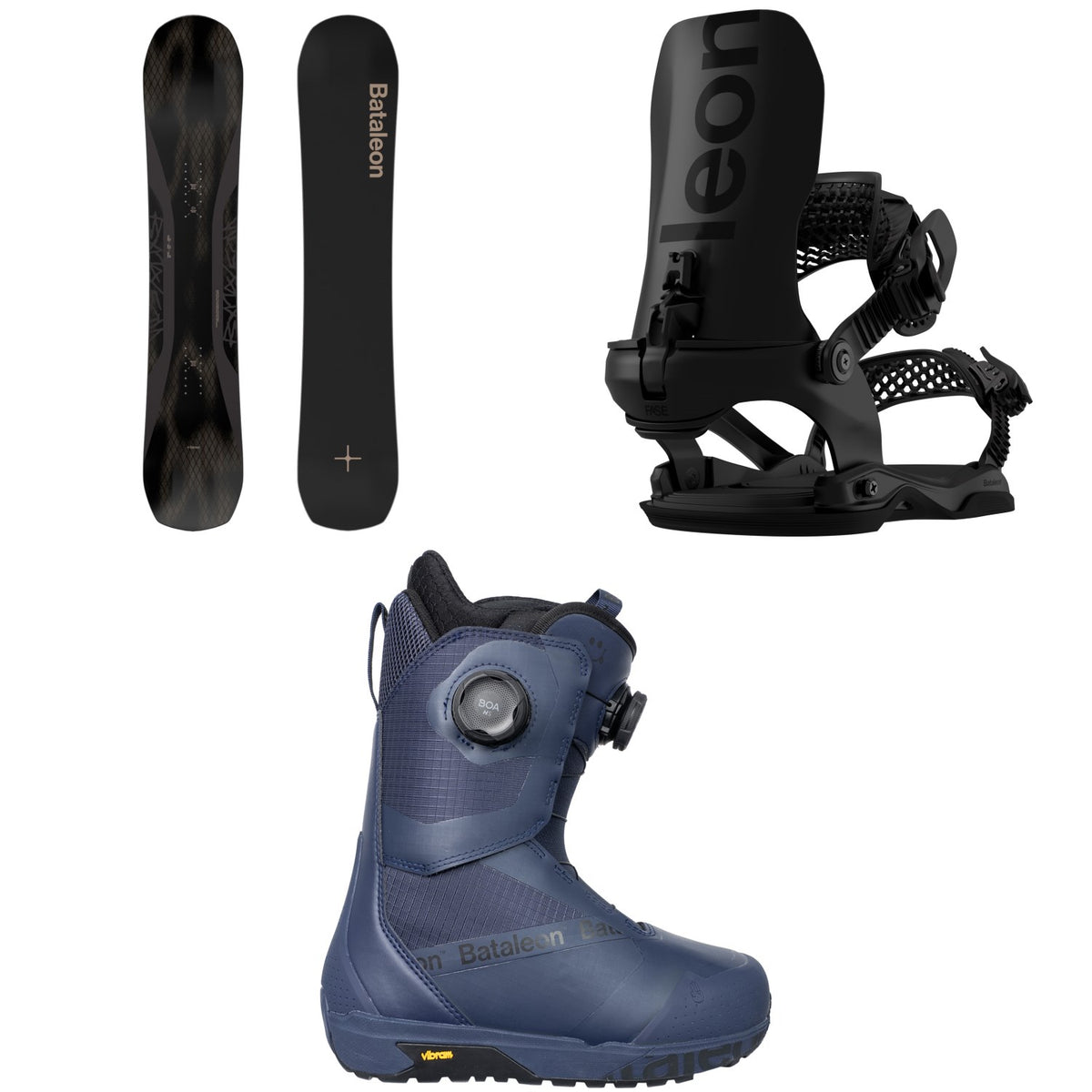 Bataleon Push Up+ Snowboard + Blaster AW FASE Snowboard Bindings + Salsa Double Boa Snowboard Boots - Women's 2027