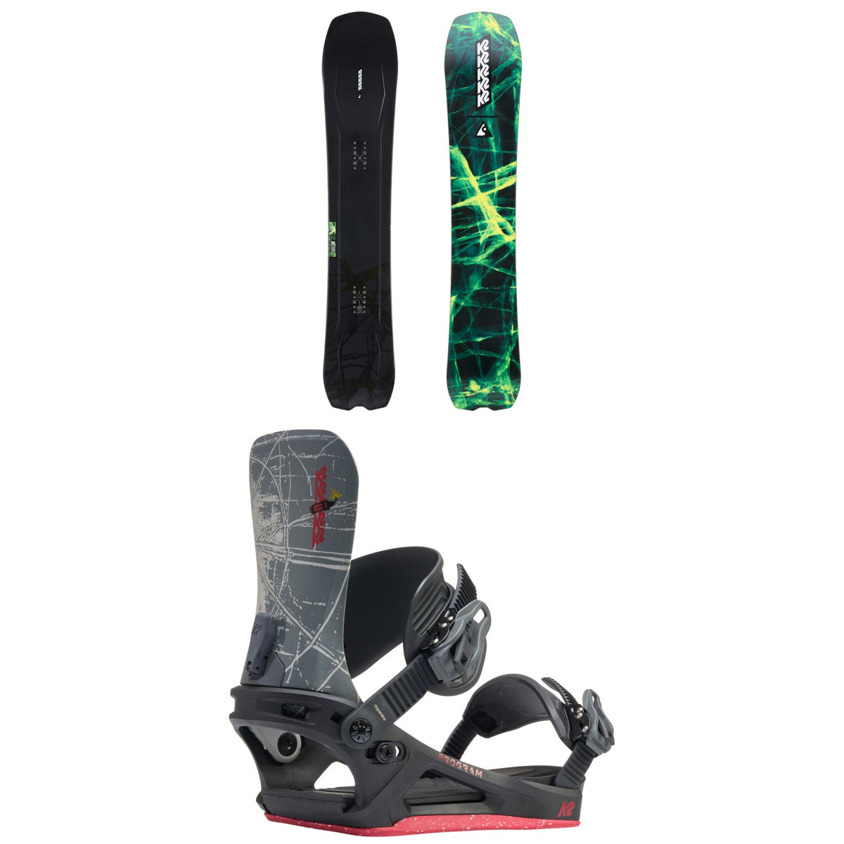 K2 Alchemist Snowboard + Program Snowboard Bindings 2027