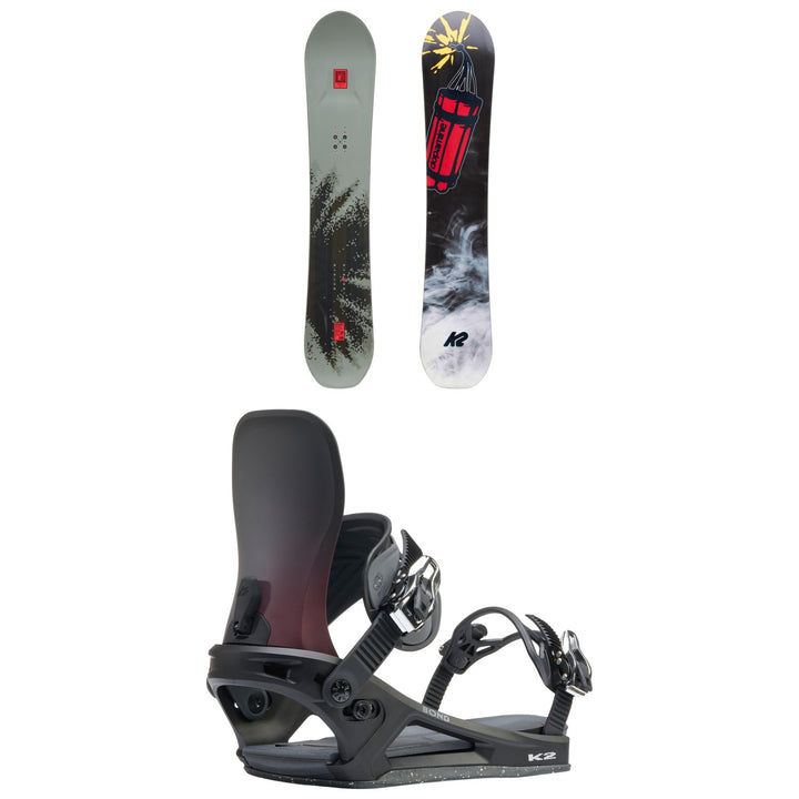 K2 Antidote Snowboard + Bond Snowboard Bindings 2027