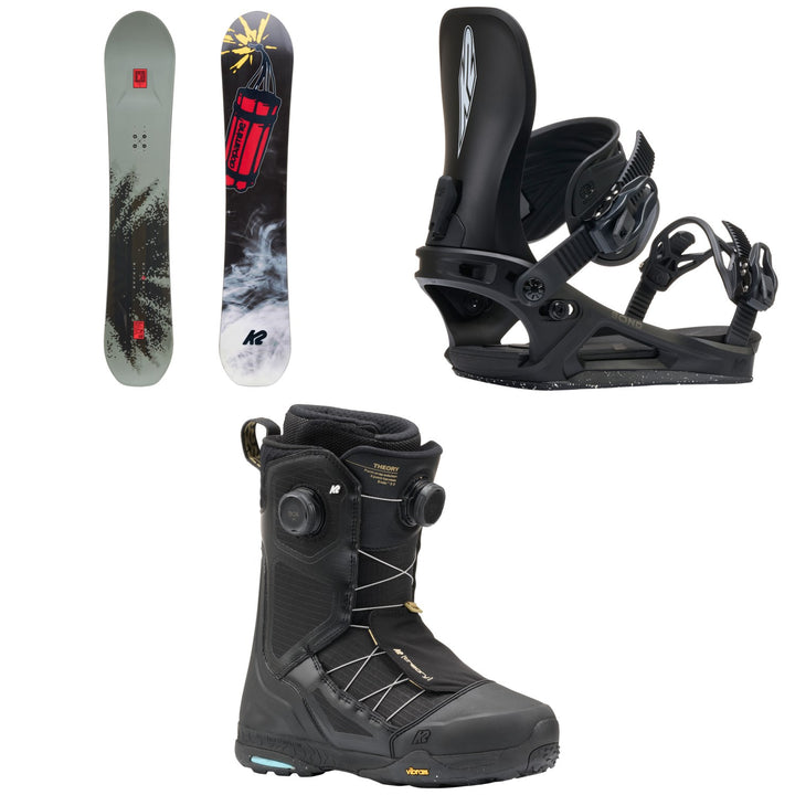 K2 Antidote Snowboard + Bond Snowboard Bindings + Theory Snowboard Boots 2027