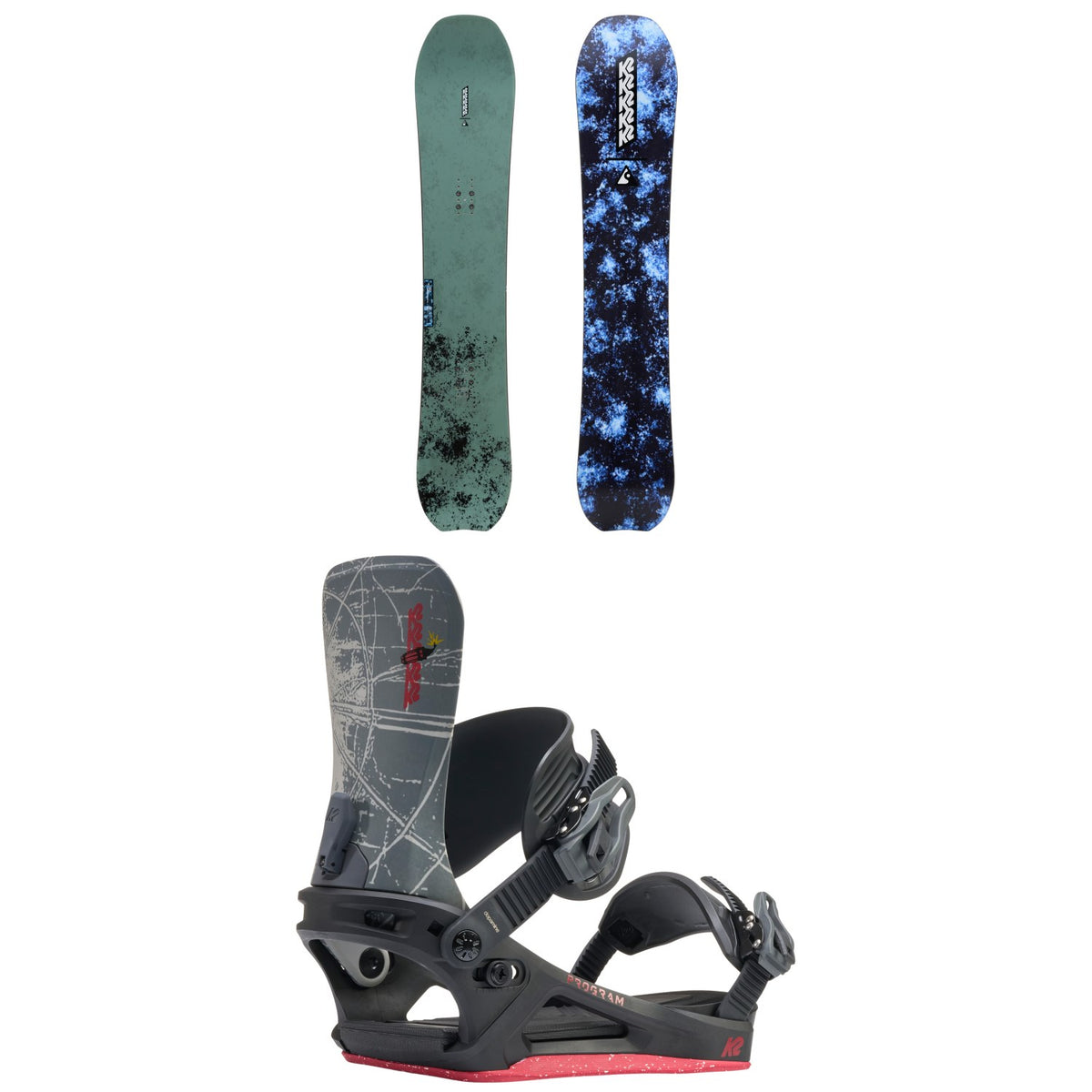 K2 Commonwealth Snowboard + Program Snowboard Bindings 2027