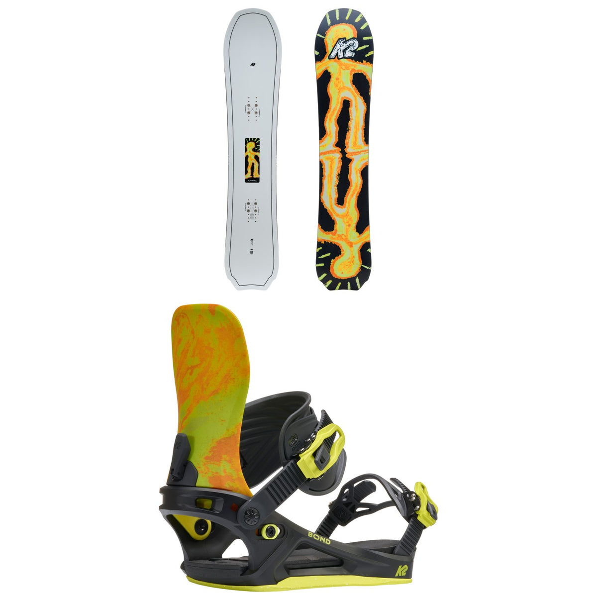 K2 Almanac Snowboard + Bond Snowboard Bindings 2027