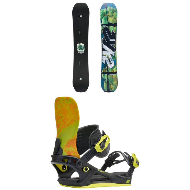 K2 Afterblack Snowboard + Bond Snowboard Bindings 2027