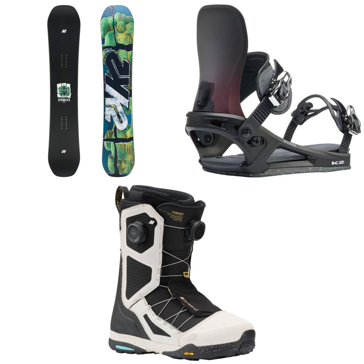 K2 Afterblack Snowboard  + Bond Snowboard Bindings + Theory Snowboard Boots 2027