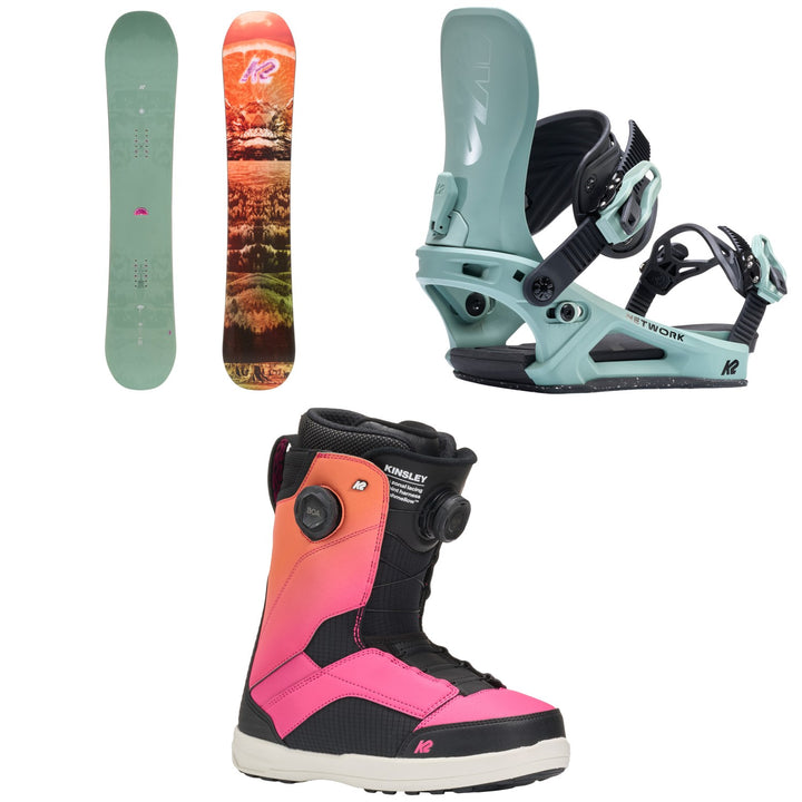 K2 Extravision Snowboard + Network Snowboard Bindings + Kinsley Snowboard Boots - Women's 2027