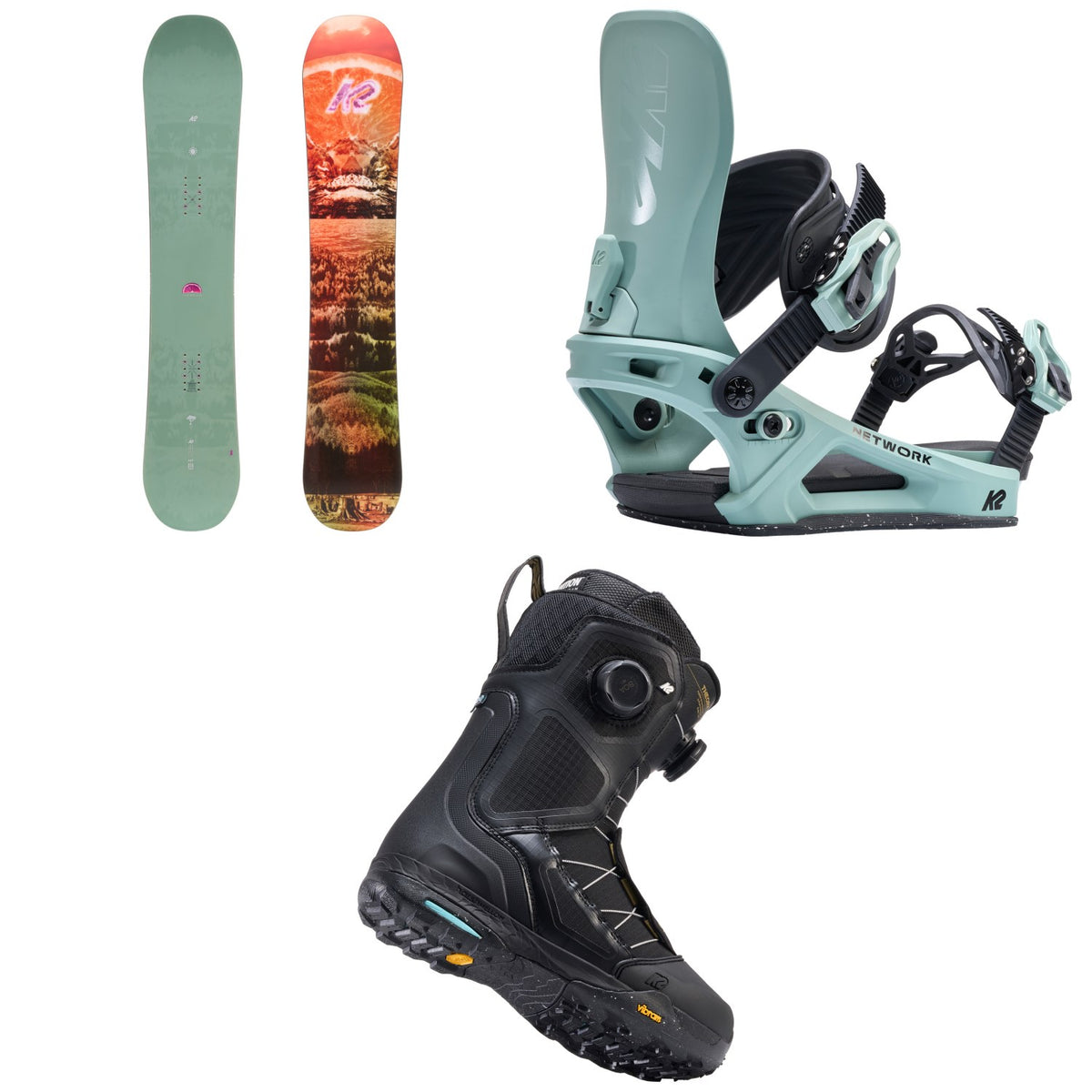 K2 Extravision Snowboard + Network Snowboard Bindings + Theory Snowboard Boots - Women's 2027