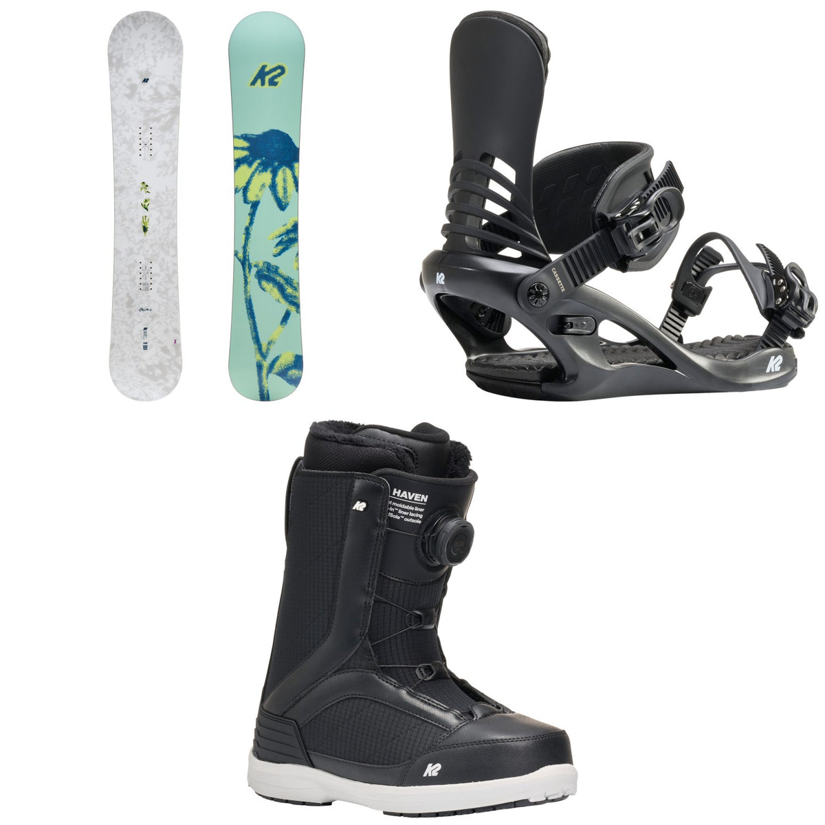 K2 Chloro Snowboard + Cassette Snowboard Bindings + Haven Snowboard Boots - Women's 2027