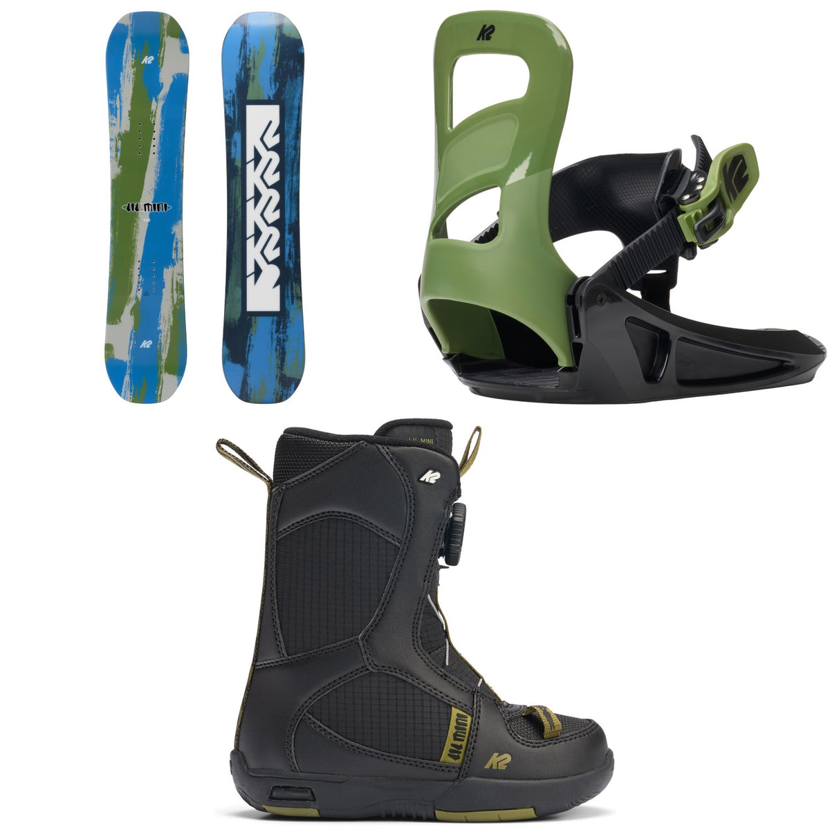 K2 Lil Mini Snowboard + Lil Mini Snowboard Bindings + Lil Mini Snowboard Boots - Kids' 2027