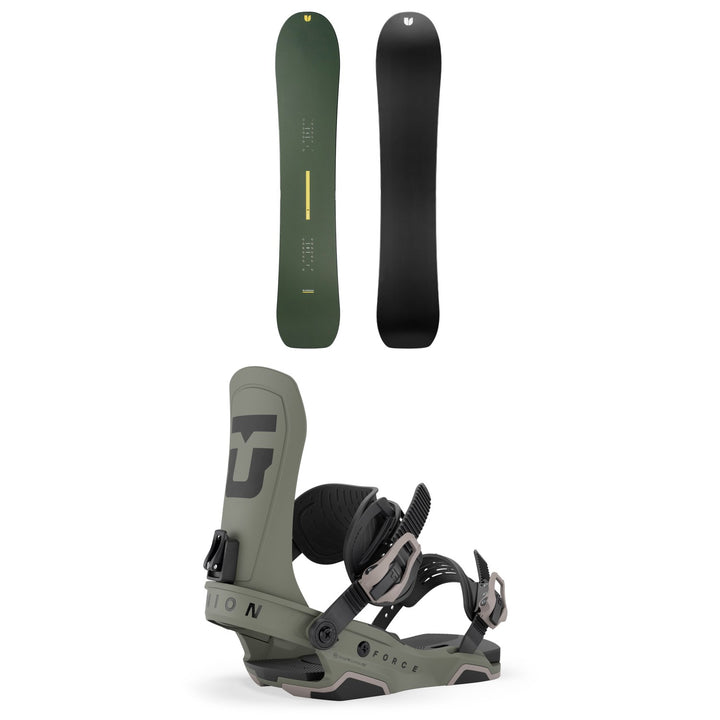 United Shapes Horizon Snowboard + Union Force Team Snowboard Bindings 2027