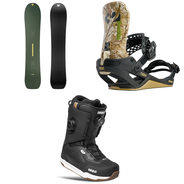 United Shapes Horizon Snowboard + thirtytwo T32M FASE Snowboard Bindings + TM-2 Double Boa Snowboard Boots 2027