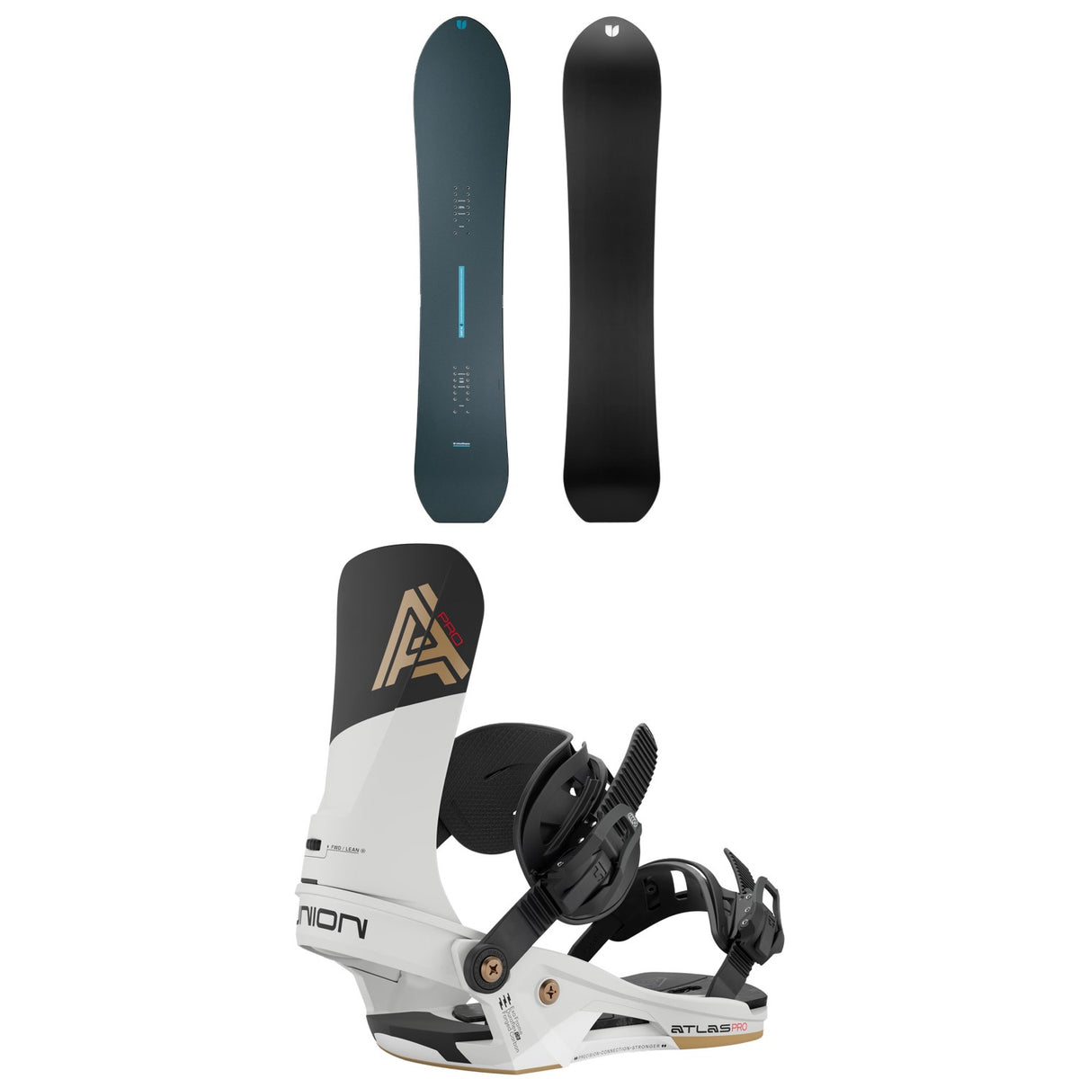 United Shapes Cadet Snowboard + Union Atlas Pro Snowboard Bindings 2027