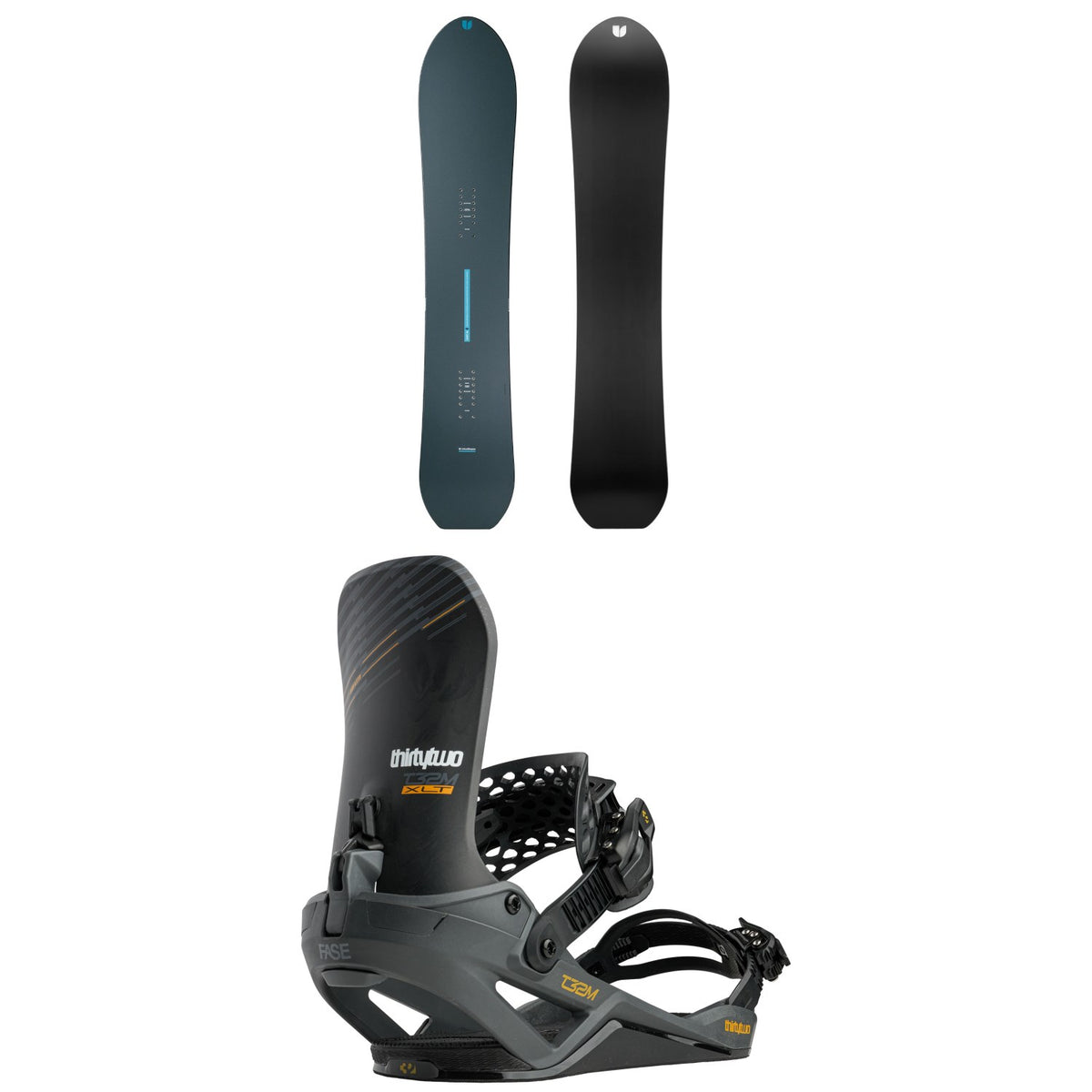United Shapes Cadet Snowboard + thirtytwo T32M XLT FASE Snowboard Bindings 2027