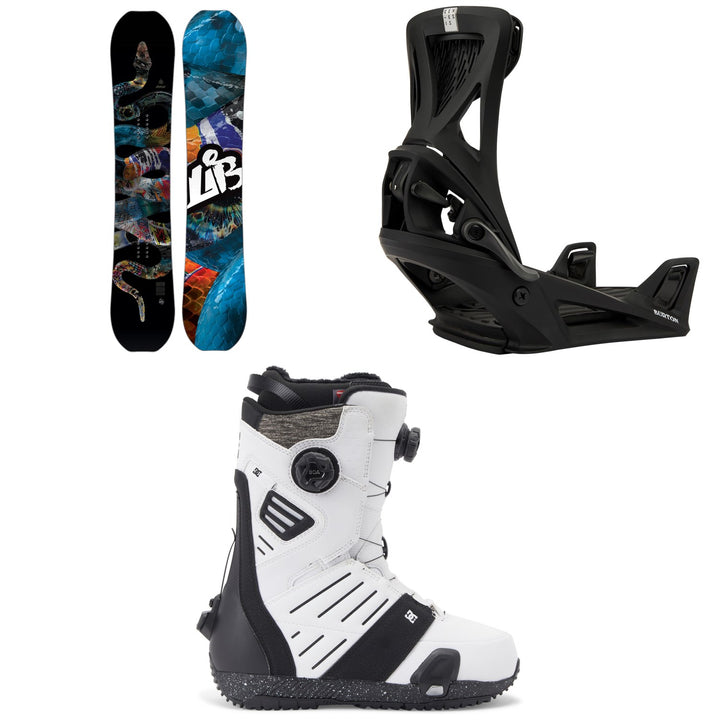 Lib Tech T. Rice Pro Snowboard + Burton Step On Genesis Snowboard Bindings + DC Judge Step On Snowboard Boots