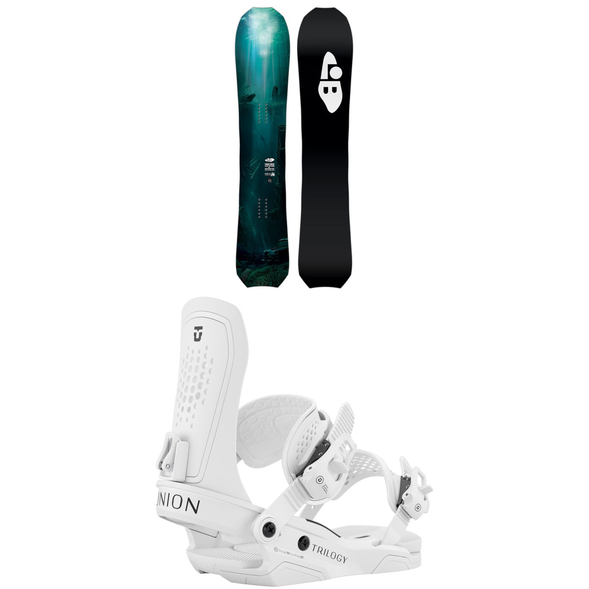 Lib Tech T. Rice Orca Snowboard + Union Trilogy Snowboard Bindings - Women's 2026