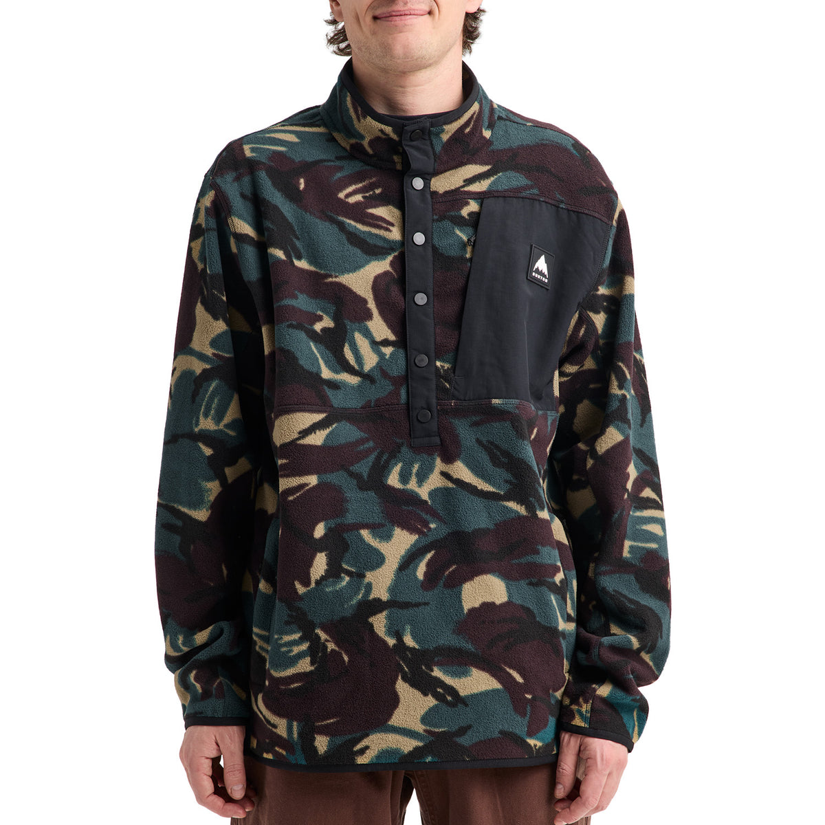 Burton Cinder Fleece Pullover - Men's Seersucker Camo