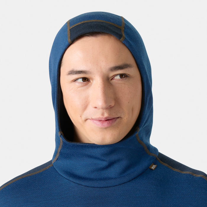 Helly Hansen Lifa Merino Midweight Baselayer Hoodie - Men's Dark Blue