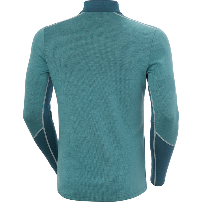 Helly Hansen Lifa Merino Midweight 1/2 Zip Baselayer Top - Men's Opal Green