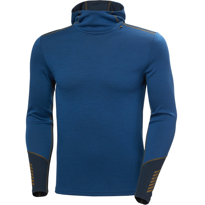 Helly Hansen Lifa Merino Midweight Baselayer Hoodie - Men's Dark Blue