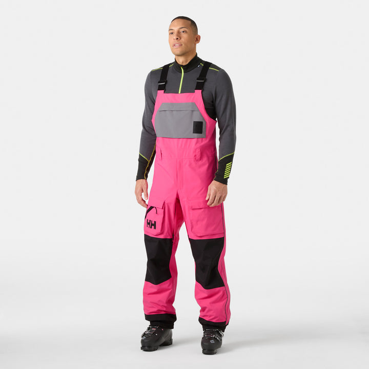 Helly Hansen ULLR D Bib Shell Pants - Men's Hot Pink