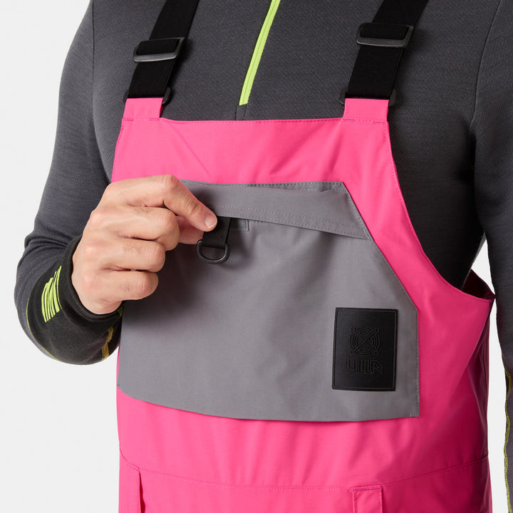 Helly Hansen ULLR D Bib Shell Pants - Men's Hot Pink