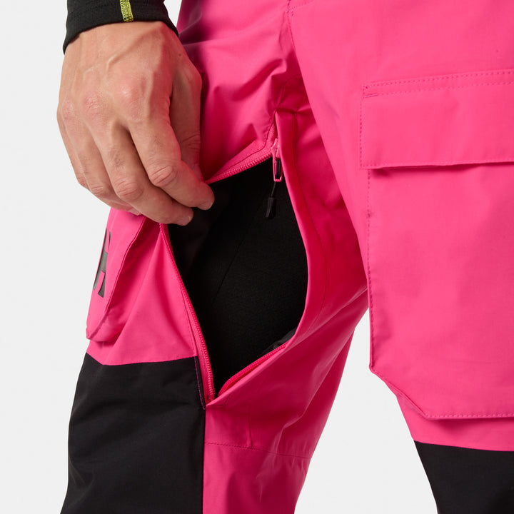Helly Hansen ULLR D Bib Shell Pants - Men's Hot Pink