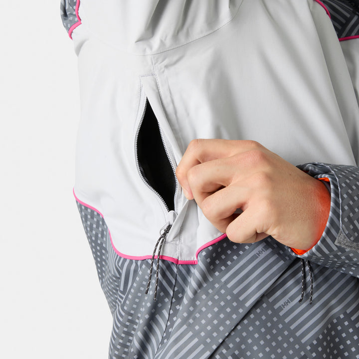 Helly Hansen Ullr D Lunar Jacket - Unisex Thunder Grey Hh Plaid AOP